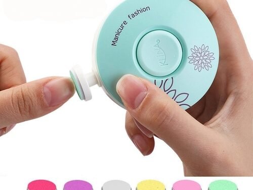 Electric Baby Nail Trimmer Nail Polisher Infant Manicure Scissors