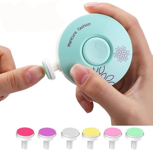data Electric Baby Nail Trimmer Nail Polisher Infant Manicure Scissors