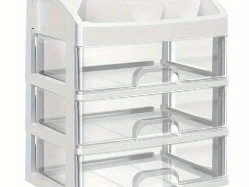 Minimalist Desktop Organizer Storage Box Modern Plastic Vanity