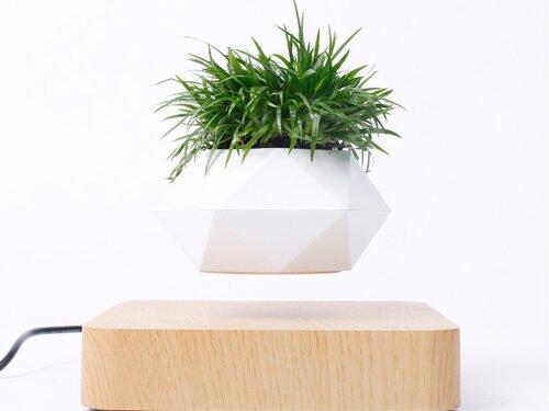 Novelty Levitating Rotation Flowerpot Magnetic Levitation FlowerPot
