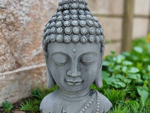 Buddha Head Cement Statue