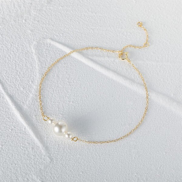 S925 Sterling Silver Vintage Pearl Bracelet