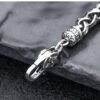 Men's Woven Sterling Silver Mantra Bracelet