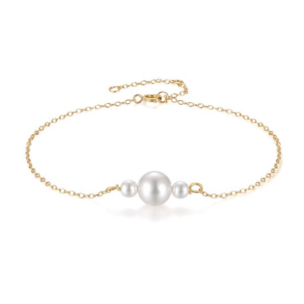 S925 Sterling Silver Vintage Pearl Bracelet