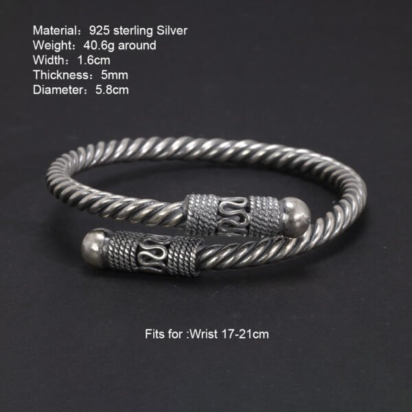 Handmade Sterling Silver Hemp Rope Bracelet for All