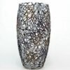 Art Decorated Glass Oval Vase | Interior Design Home Room Decor | Table