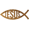 Jesus Fish - Metal Wall Art
