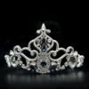 Imitation Rhodium Brass Tiaras & Hair Clip with Top Grade