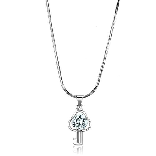 Rhodium Brass Chain Pendant
