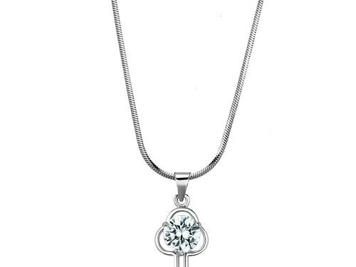 Rhodium Brass Chain Pendant