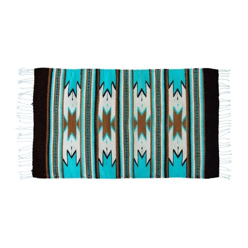 Monte Alban Southwestern Native American Turquoise Rug