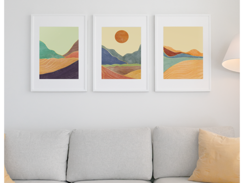Toscana Landscape Matte vertical posters