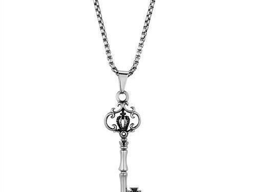 TK1988 - High polished Stainless Steel Necklace with No