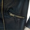 Cropped Vegan Leather Jacket