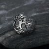 Lucky Tree Titanium Steel Men's Ring - European & American Style