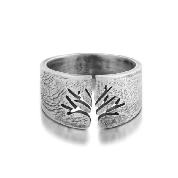 2fefa11d Titanium Steel Lucky Tree Ring