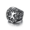 Lucky Tree Titanium Steel Men's Ring - European & American Style