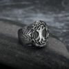 Lucky Tree Titanium Steel Men's Ring - European & American Style