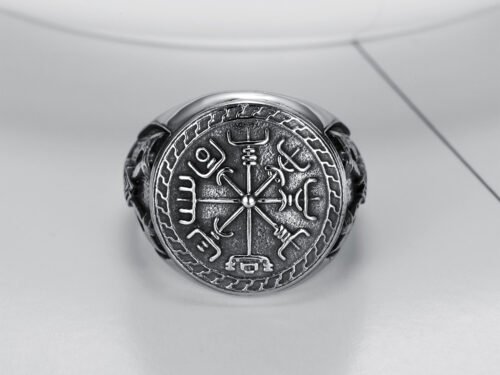 Vintage Viking Totem Ring - Stainless Steel Men's Ring