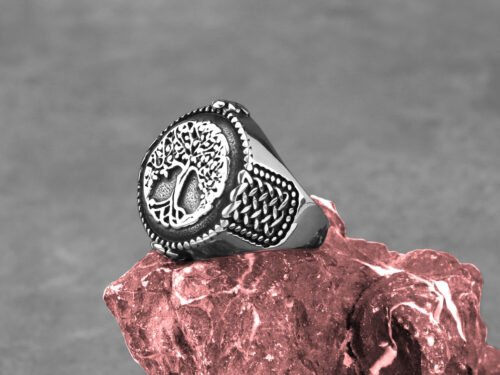 Men's Stainless Steel Fashion Totem Ring