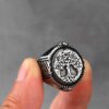 Men's Stainless Steel Fashion Totem Ring