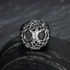 Lucky Tree Titanium Steel Men's Ring - European & American Style