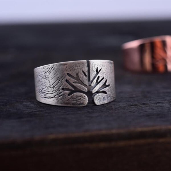 ff04a2104438a558849468bbd4e1 Titanium Steel Lucky Tree Ring